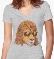 King Of The '80s Women's Fitted V-Neck T-Shirt