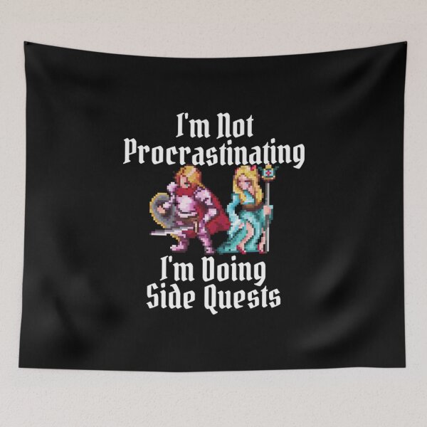 Item preview, I'm Not Procrastinating I'm Doing Side Quests 8 designed and sold by Nemethadrian.