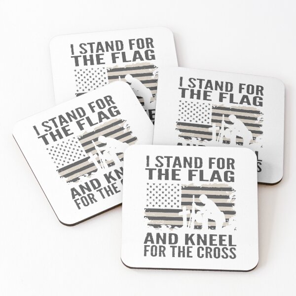 Item preview, I Stand for The Flag Kneel for The Cross designed and sold by BorderlineComb.