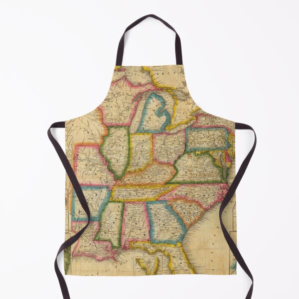 Item preview, Old Map of the United States in 1833 designed and sold by ganje.