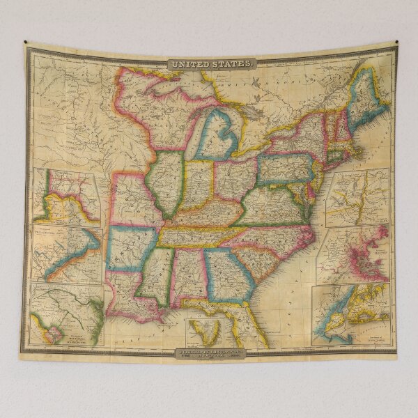 Item preview, Old Map of the United States in 1833 designed and sold by ganje.