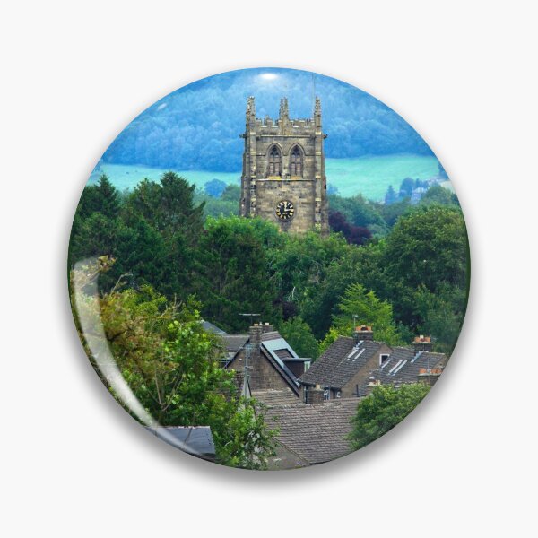 Item preview, Youlgrave Village and Church designed and sold by Alisonchambers2.