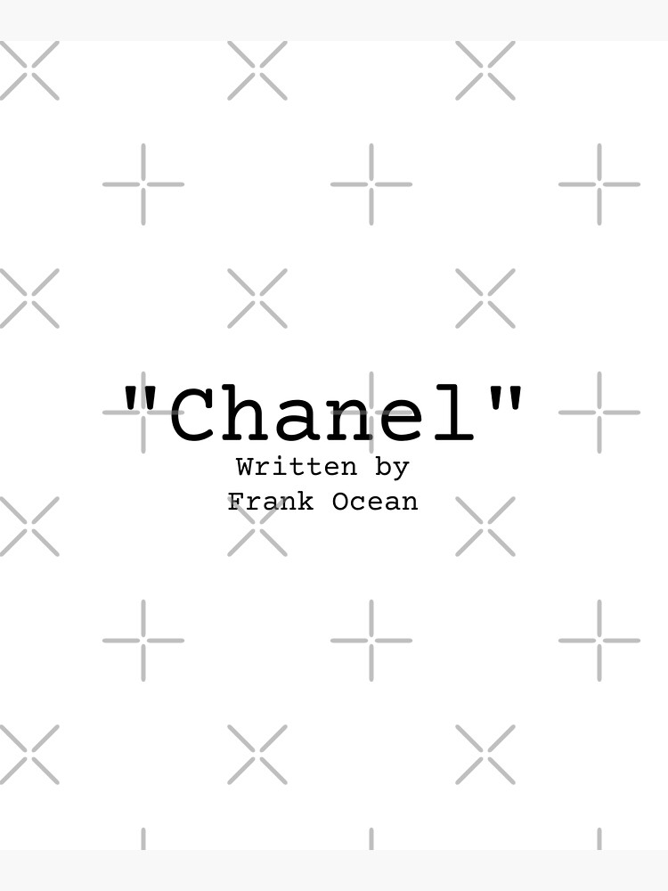 Chanel Written by Frank Ocean Tote Bag for Sale by londonanise