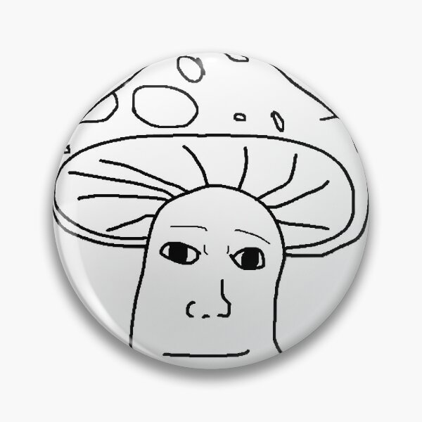 Item preview, Shroomjak, Mushroom Wojak, Mushroom Meme designed and sold by deanmicha.