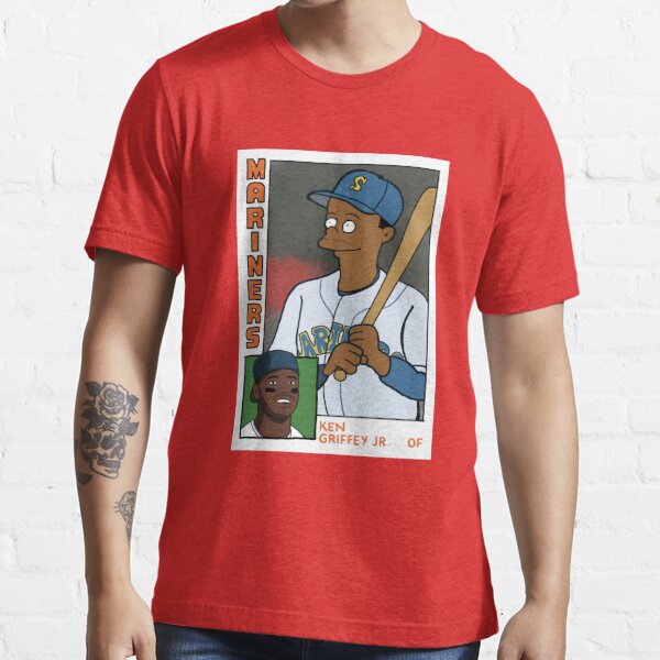 Simpsons Shirt, Ken Griffey Jrs Homer At The Bat Parody Tee