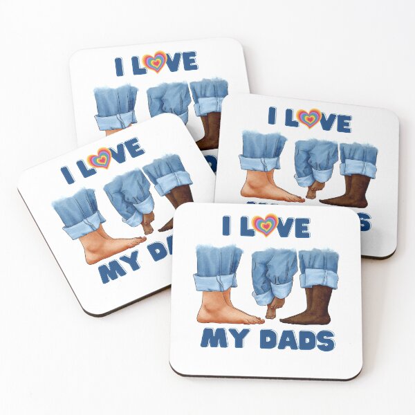 Item preview, I Love My Two Dads , Gay Pride Gift For New Dads and Interracial Couples designed and sold by AwakenedSoul.
