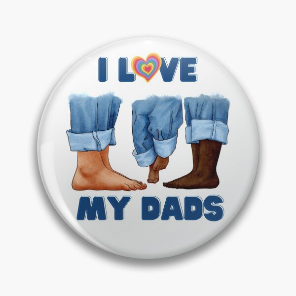 Item preview, I Love My Two Dads , Gay Pride Gift For New Dads and Interracial Couples designed and sold by AwakenedSoul.