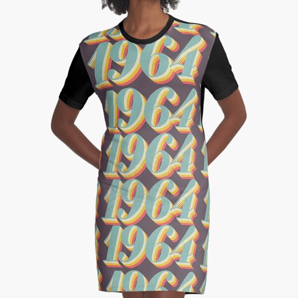 born in 1964 Graphic T-Shirt Dress