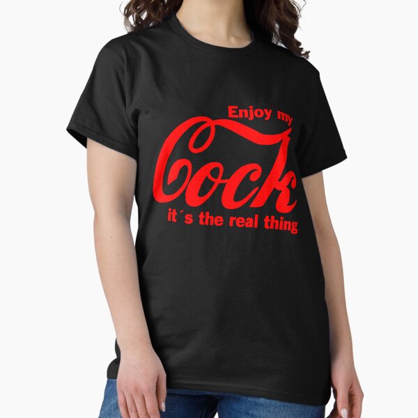 Item preview, Enjoy My Cock (Red Text Black Bg) designed and sold by Dolls X Beauty.