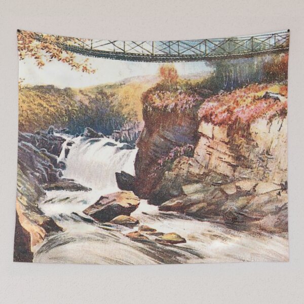 Item preview, Vintage Illustration of Falls of Rogie, Strathpeffer in the Scottish Highlands designed and sold by yourscotland.