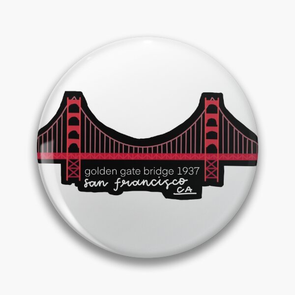 Item preview, Golden Gate Bridge 1937 black background designed and sold by sylviekpdx.