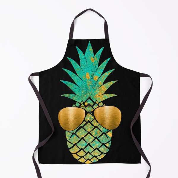 Item preview, Boujee teal and gold pineapple with sunglasses designed and sold by 1DaisyChainLane.