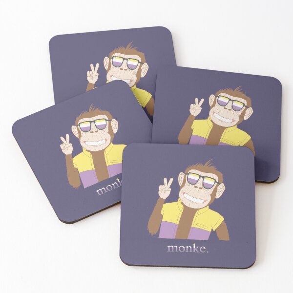 Item preview, Nonbinary Pride Monke designed and sold by Official-Monke.