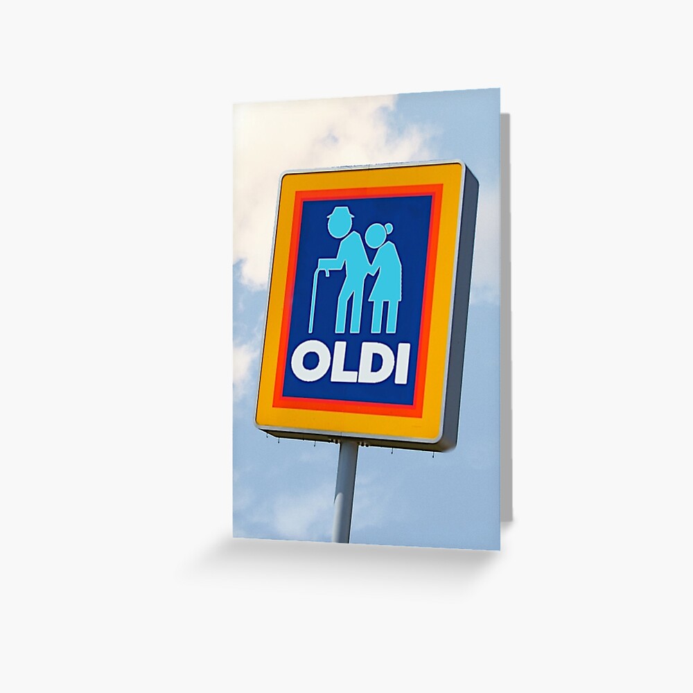 "Funny Aldi Logo, Oldi Sign Congratulations, Funny Birthday Kate
