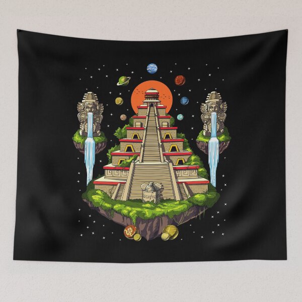 Item preview, Space Aztec Pyramid designed and sold by underheaven.