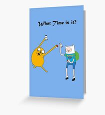 Pokemon go time with Finn & Jake Greeting Card
