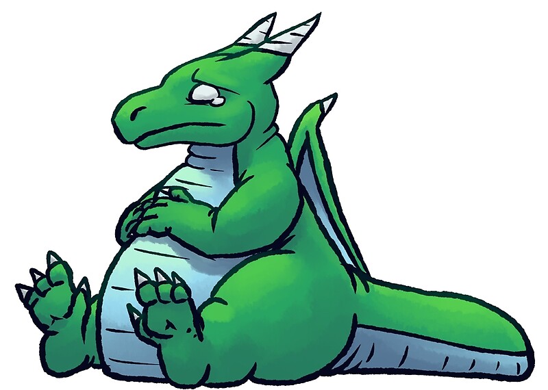 &quot;A Sad Fat Dragon&quot; by erryx Redbubble