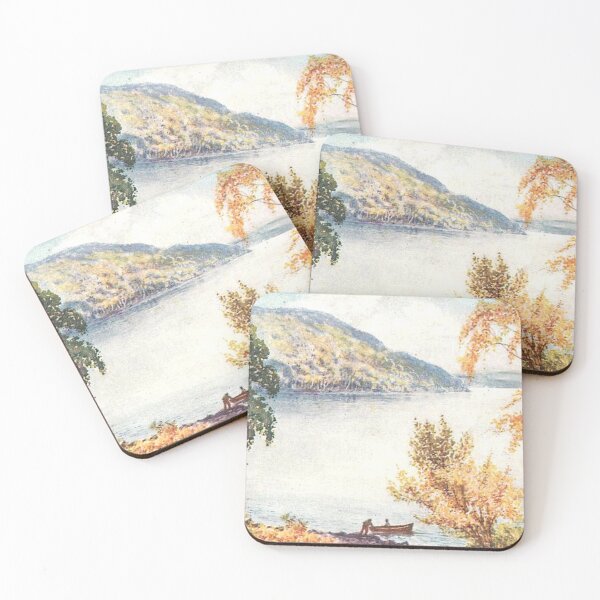 Item preview, Vintage Illustration Loch Achilty near to Contin in the Scottish Highlands designed and sold by yourscotland.