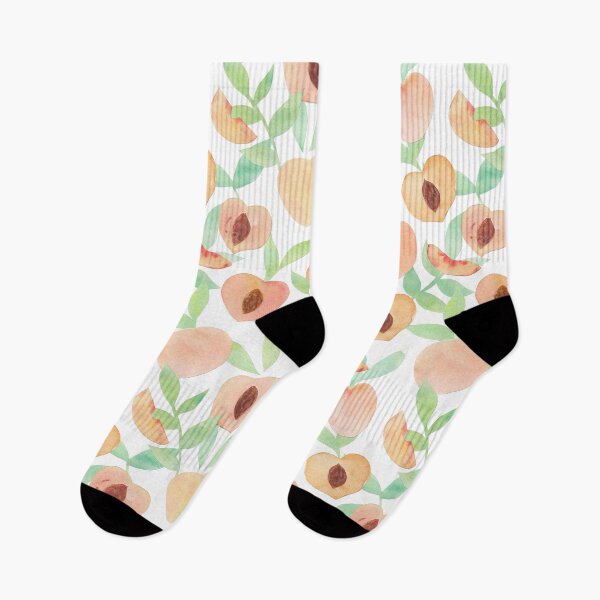 Item preview, Watercolor Peaches designed and sold by latheandquill.