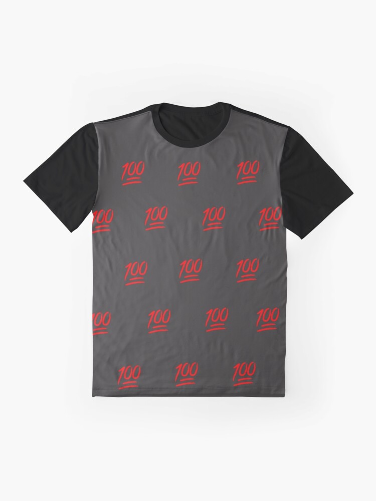 Alternate view of One Hunned All Over Print Graphic T-Shirt