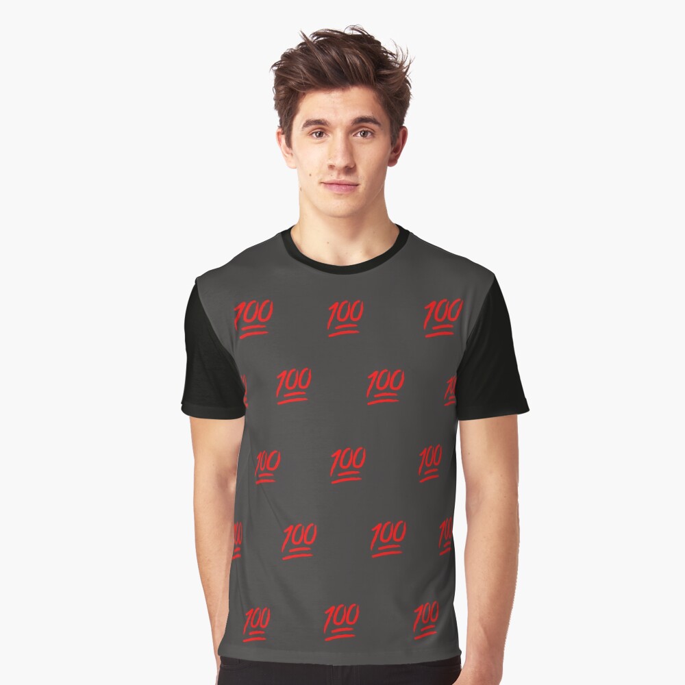 One Hunned All Over Print Graphic T-Shirt
