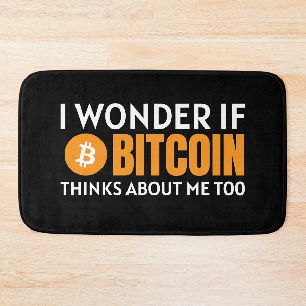Item preview, I Wonder if Bitcoin Thinks About Me Too Crypto Cryptocurrency BTC designed and sold by Bitcoin-Fashion.
