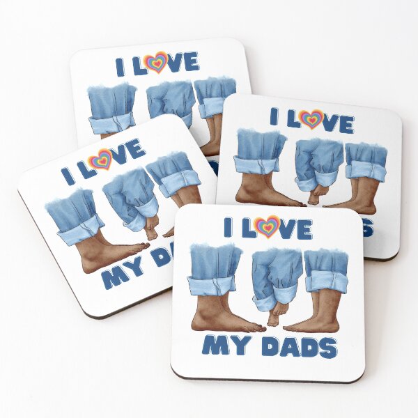 Item preview, I Love My Two Dads , Gay Pride Gift For New Dads designed and sold by AwakenedSoul.