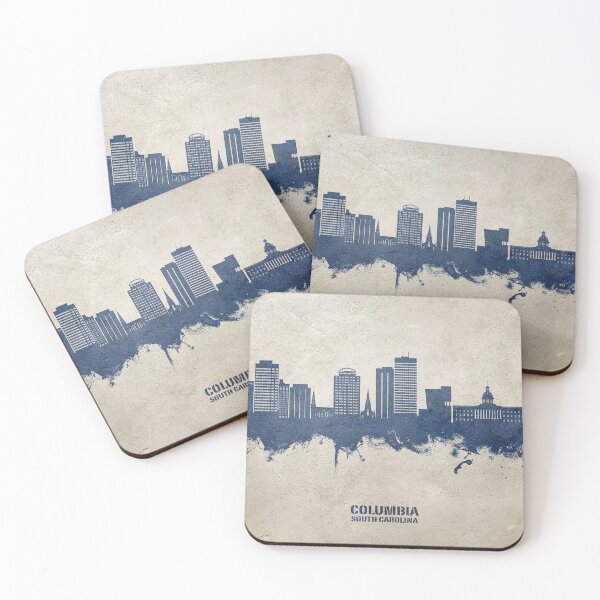 Item preview, Columbia South Carolina Skyline designed and sold by ArtPrints.