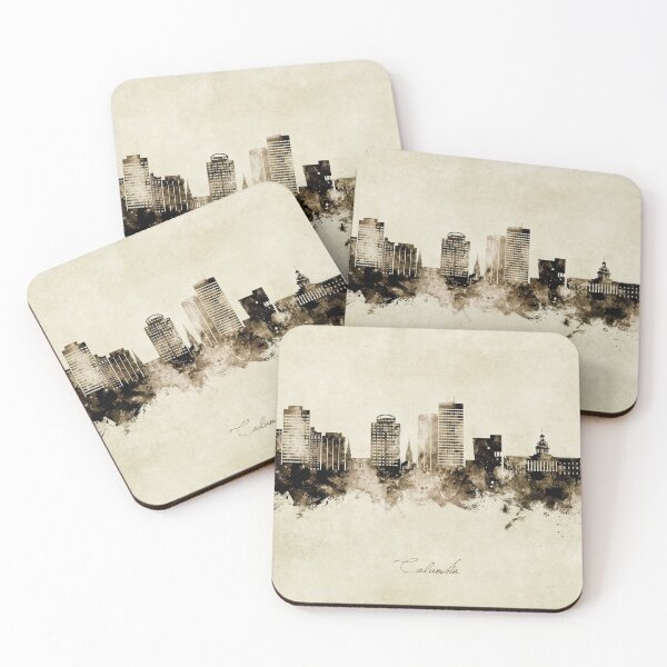Artikelvorschau, Columbia South Carolina Skyline entworfen und verkauft von ArtPrints.