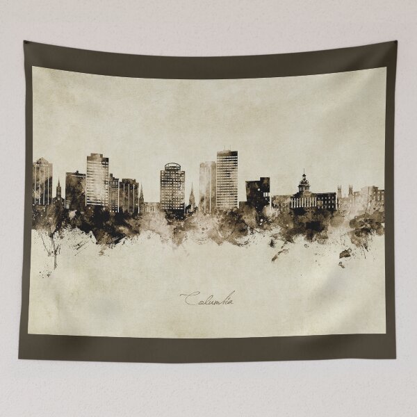 Artikelvorschau, Columbia South Carolina Skyline entworfen und verkauft von ArtPrints.