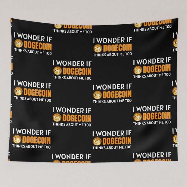 Item preview, I Wonder if Dogecoin Thinks About Me Too Crypto Cryptocurrency DOGE designed and sold by Bitcoin-Fashion.