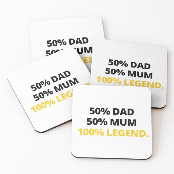 Item preview, 50 Percent Dad 50 Percent Mum 100 Percent Legend designed and sold by itsokaybyme.