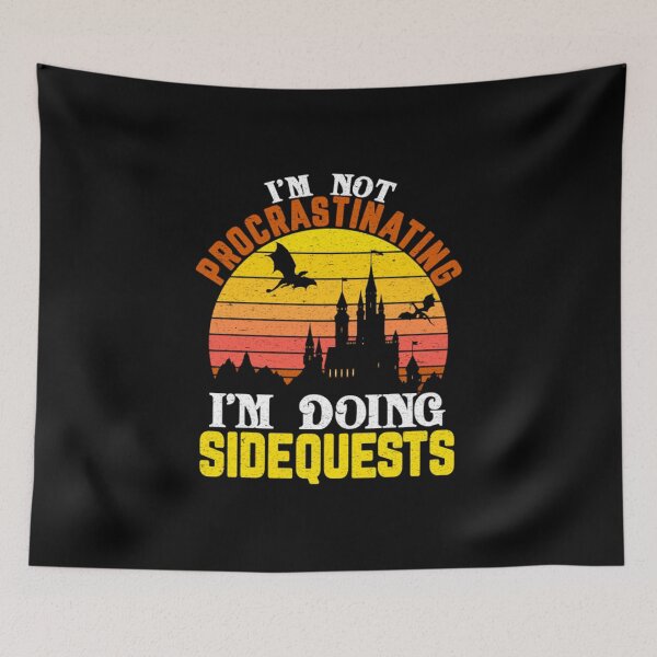 Item preview, I'm Not Procrastinating I'm Doing Side Quests designed and sold by Nemethadrian.
