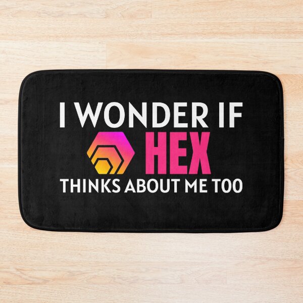 Item preview, I Wonder if HEX Thinks About Me Too Crypto Cryptocurrency Stake designed and sold by Bitcoin-Fashion.