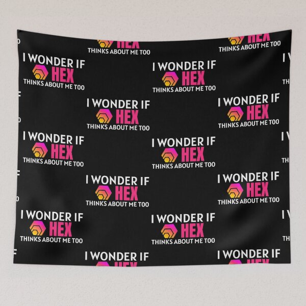 Item preview, I Wonder if HEX Thinks About Me Too Crypto Cryptocurrency Stake designed and sold by Bitcoin-Fashion.