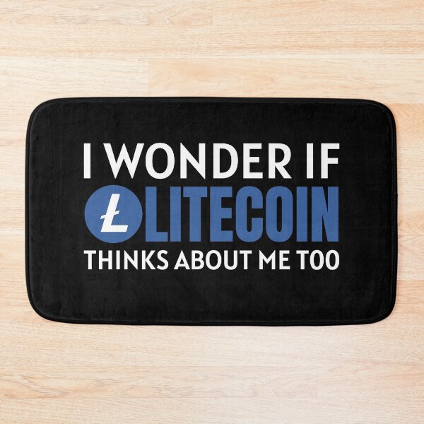 Item preview, I Wonder if Litecoin Thinks About Me Too Crypto Cryptocurrency LTC designed and sold by Bitcoin-Fashion.