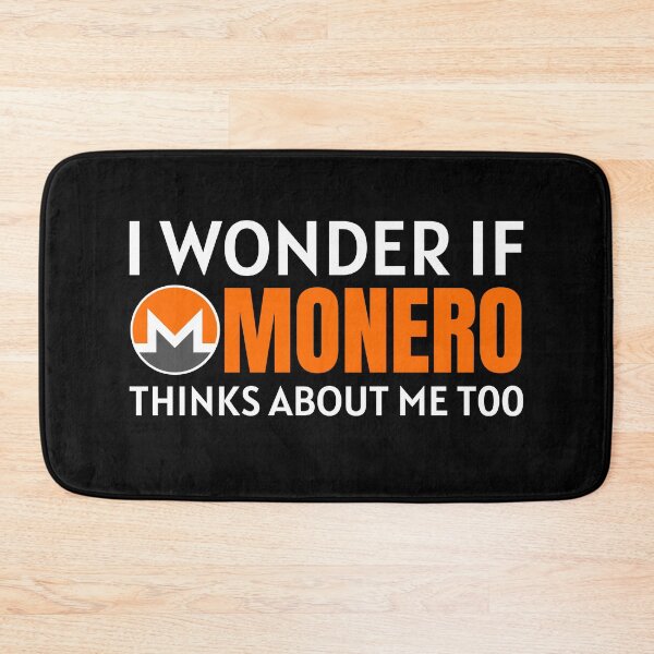 Item preview, I Wonder if Monero Thinks About Me Too Crypto Cryptocurrency XMR designed and sold by Bitcoin-Fashion.