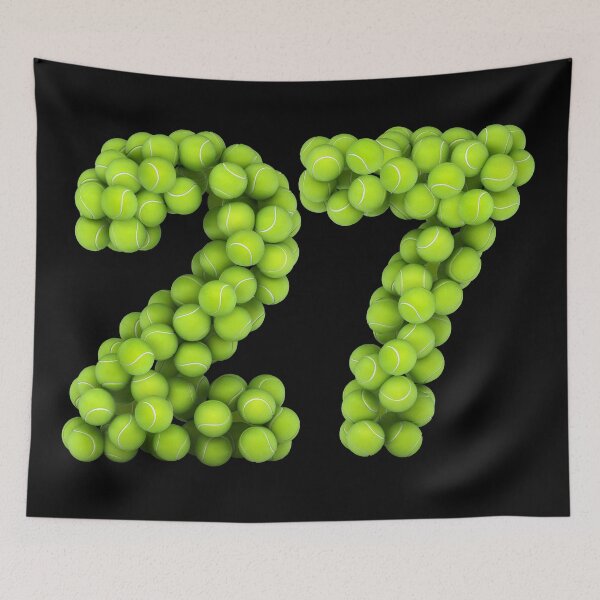 Item preview, Tennis Player Number 27 - Tennis Sports twenty-seven Game Set Match 27 designed and sold by elhefe.