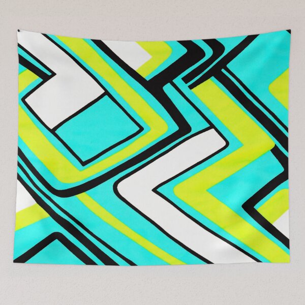 Item preview, Bright Colored Abstract Painting designed and sold by MeroniGDesign.