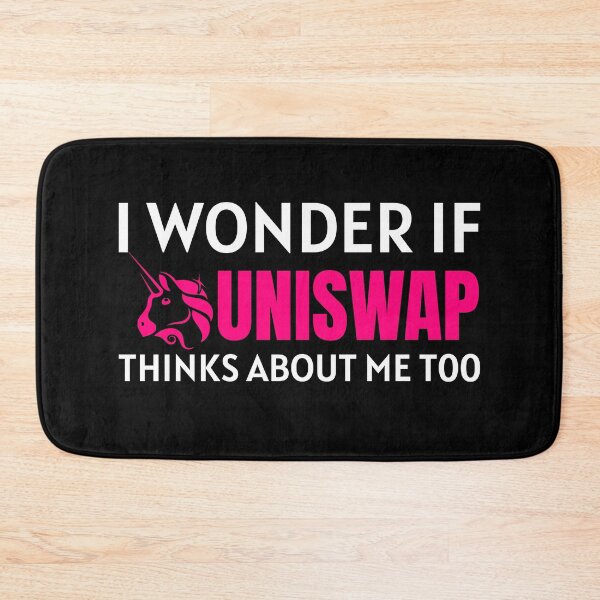 Item preview, I Wonder if Uniswap Thinks About Me Too Crypto Cryptocurrency UNI designed and sold by Bitcoin-Fashion.