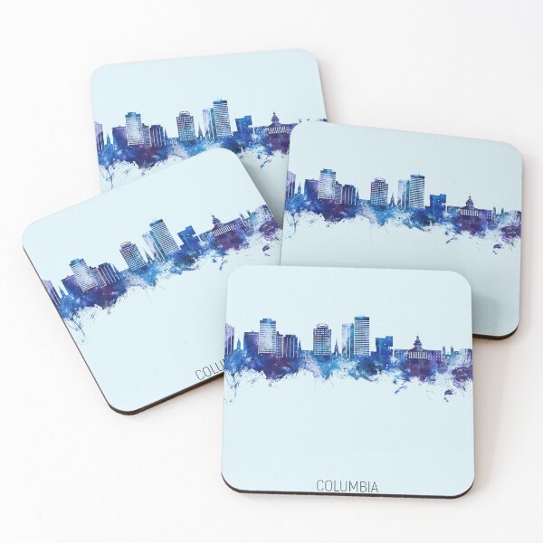 Item preview, Columbia South Carolina Skyline designed and sold by ArtPrints.