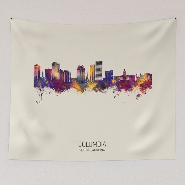Artikelvorschau, Columbia South Carolina Skyline entworfen und verkauft von ArtPrints.