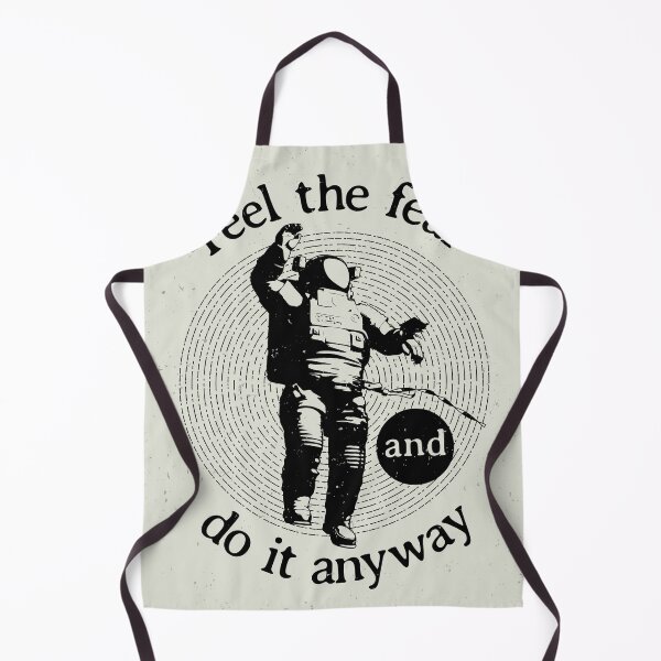 Item preview, Original Cosmic Poster with Text Feel Fear It Anyway Illustration designed and sold by Peekonet.