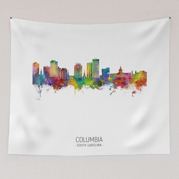 Artikelvorschau, Columbia South Carolina Skyline entworfen und verkauft von ArtPrints.