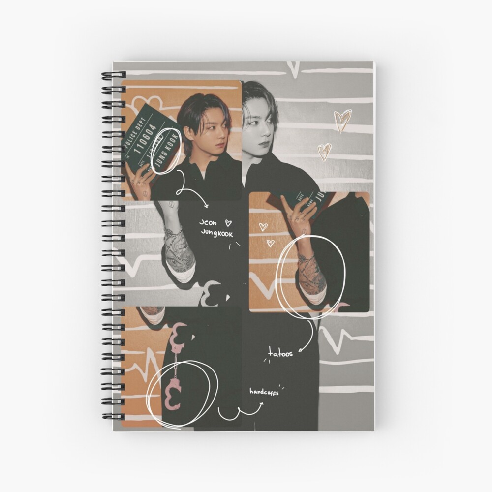 Jungkook Black hoodie Hardcover Journal for Sale by gminforever5