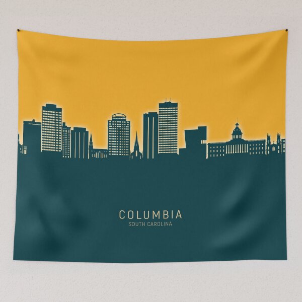 Artikelvorschau, Columbia South Carolina Skyline entworfen und verkauft von ArtPrints.