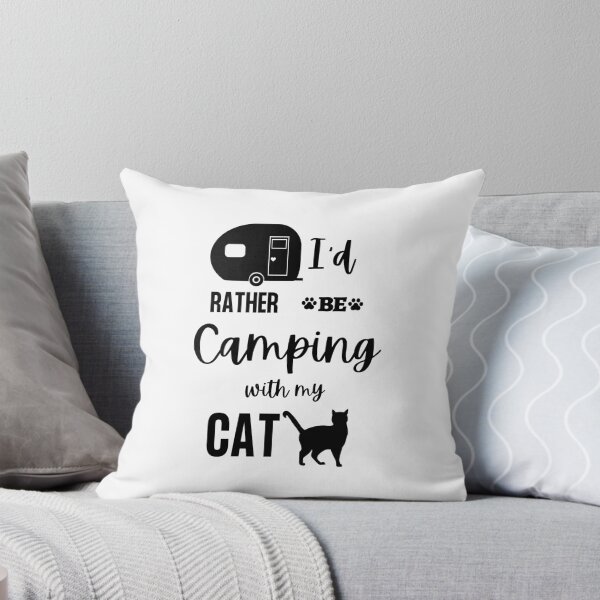 Item preview, I'd Rather Be Camping With My Cat designed and sold by Jewelspride.