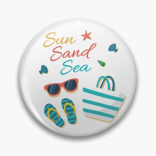 Item preview, Sun Sand Sea Ocean Glasses Flip Flops Bag Inspiration designed and sold by Cre8iveLady.