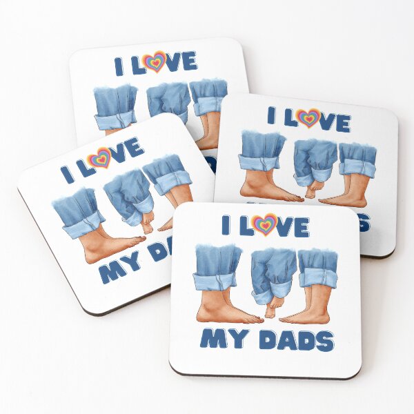 Item preview, I Love My Two Dads , Gay Pride Gift For New Dads designed and sold by AwakenedSoul.