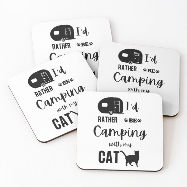 Item preview, I'd Rather Be Camping With My Cat designed and sold by Jewelspride.